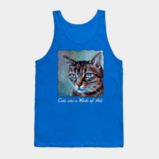 Cats are a work of art Tank Top